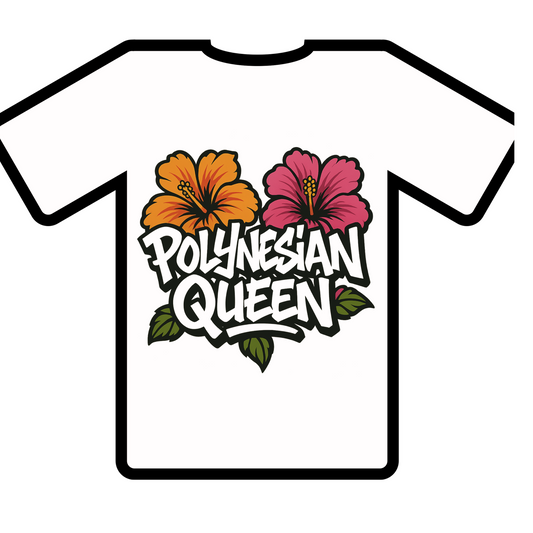 Polynesian Queen T Shirt - QS PRODUCTIONS